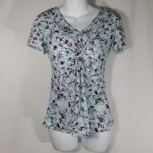 Daisy Fuentes Tops - Daisy Fuentes Splat Watercolor Pattern Blouse Daisy Fuentes Tops - Daisy Fuentes Splat Watercolor Pattern Blouse